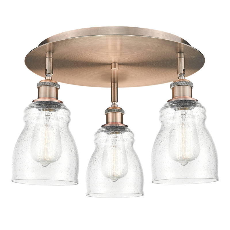 Plafonnier encastré Ellery, Bullé, Cuivre antique