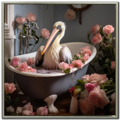 «Bathing Delight I», art mural sur toile