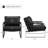 Eisenman 27.09'' W Leather Upholstered Accent Armchair-249569276