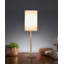 Square Stick Antique Brass Metal Bedside Table Lamp 