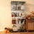 Isabele Tempered Glass Display Cabinet with Mirrored Back Panel, 4-Shelf Curio Cabinet with 2 Door-867814641