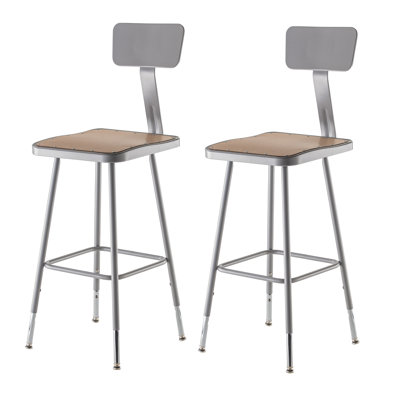 Height Adjustable Lab Stool by National Public Seating