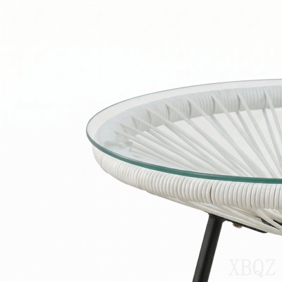 Table d'appoint en osier synthétique Nusa