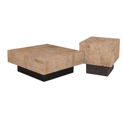2-piece Square Living Room Table Set