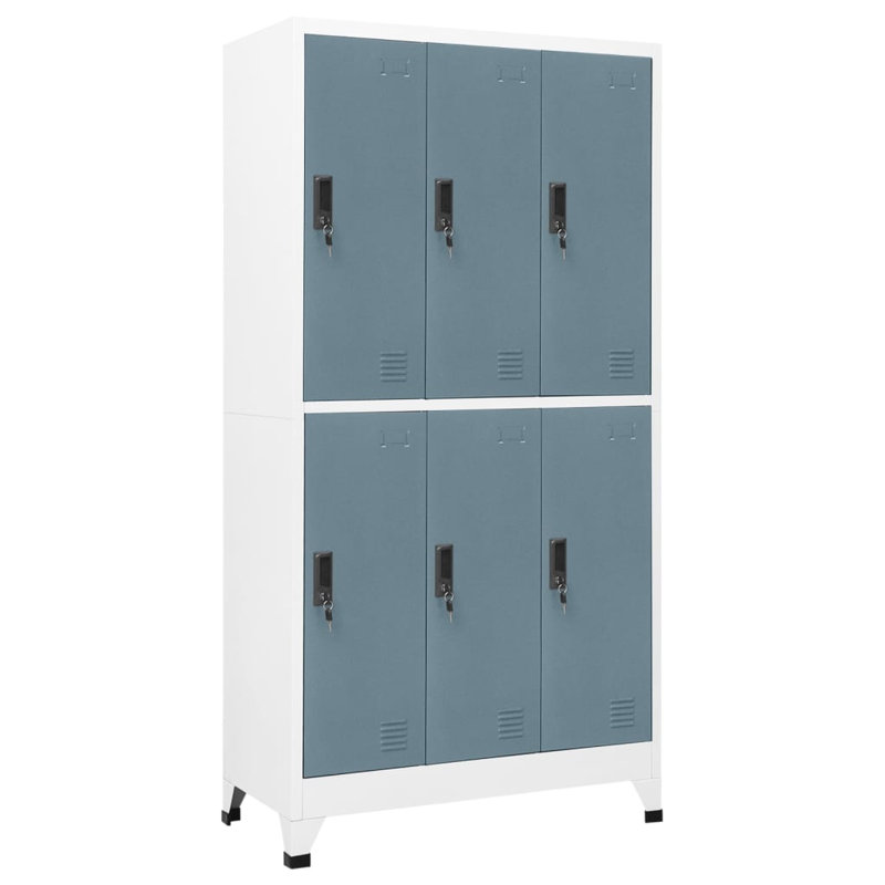 Vytis Metal 1 - Tier 90cm Cubby, Light Grey/Dark Grey