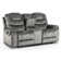 2 Seater Manual Recliner Sofa with Console and Cup Holders
