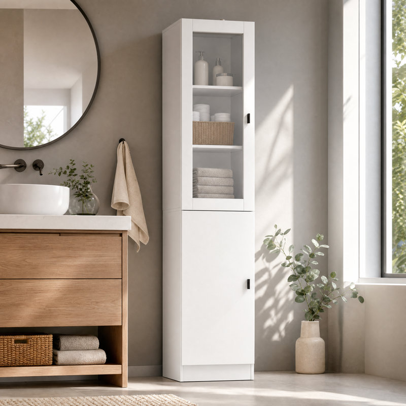 Armoire de rangement blanche Joshula