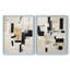 ABSTRACT Series CECXLIX - Impression encadrée de qualité supérieure - prête à être accrochée - aucun clou requis - aucun clou requis-1533621804-1533621803
