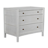 Hampton 3 - Drawer Solid Wood Nightstand