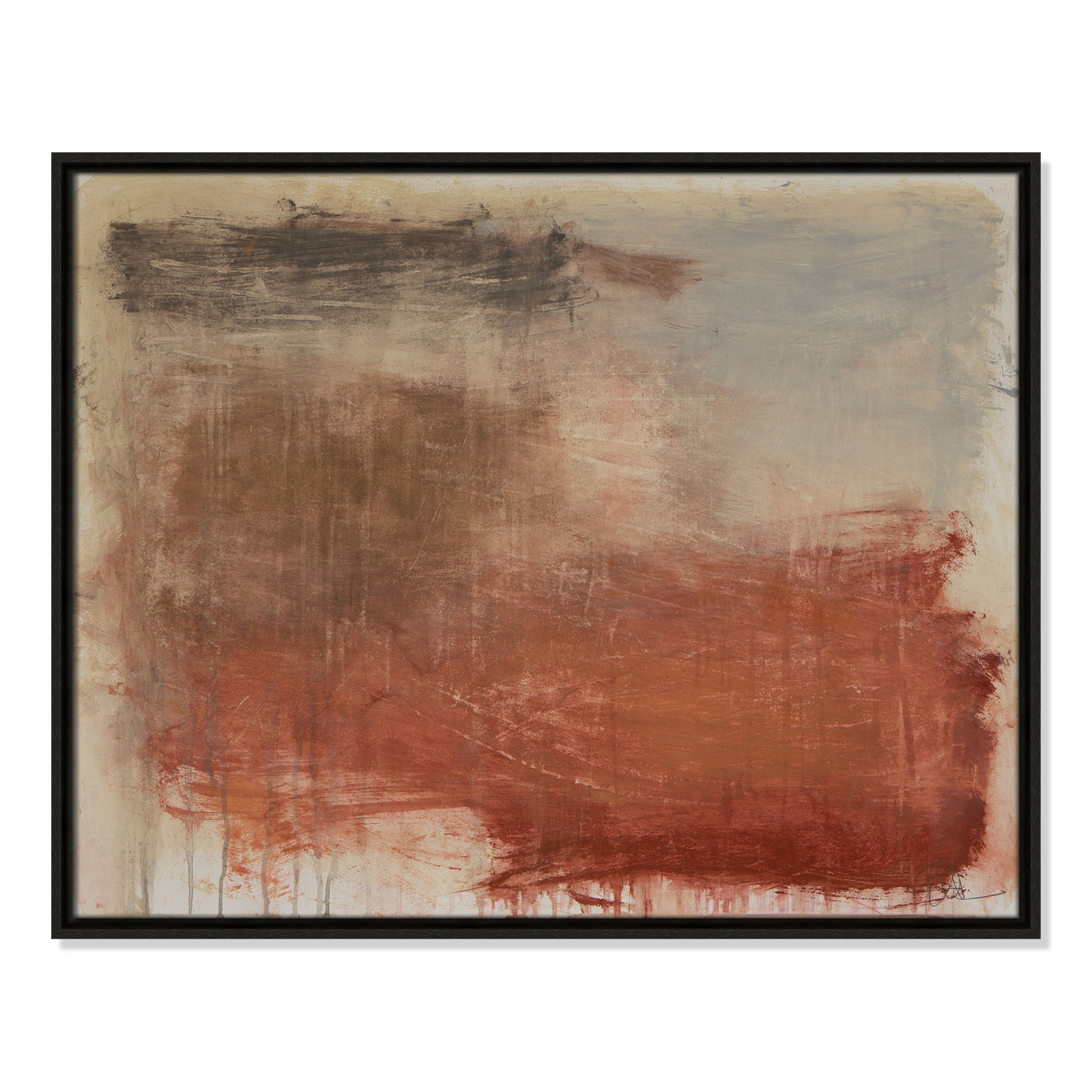 Colin "Autumn Over The Riviera" Print, Espresso, 23.5" H x 29.5" W