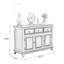 Buffet en bois manufacturé et brun noisette
