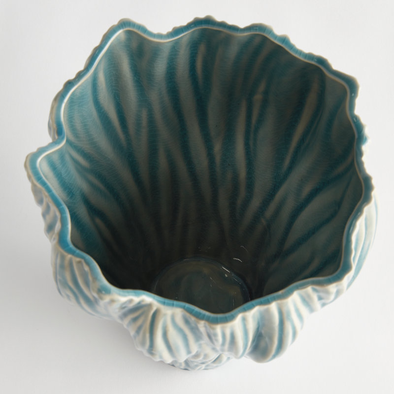 Annabelle Handmade Ceramic Table Vase, 11.25" H x 8" W x 8" D