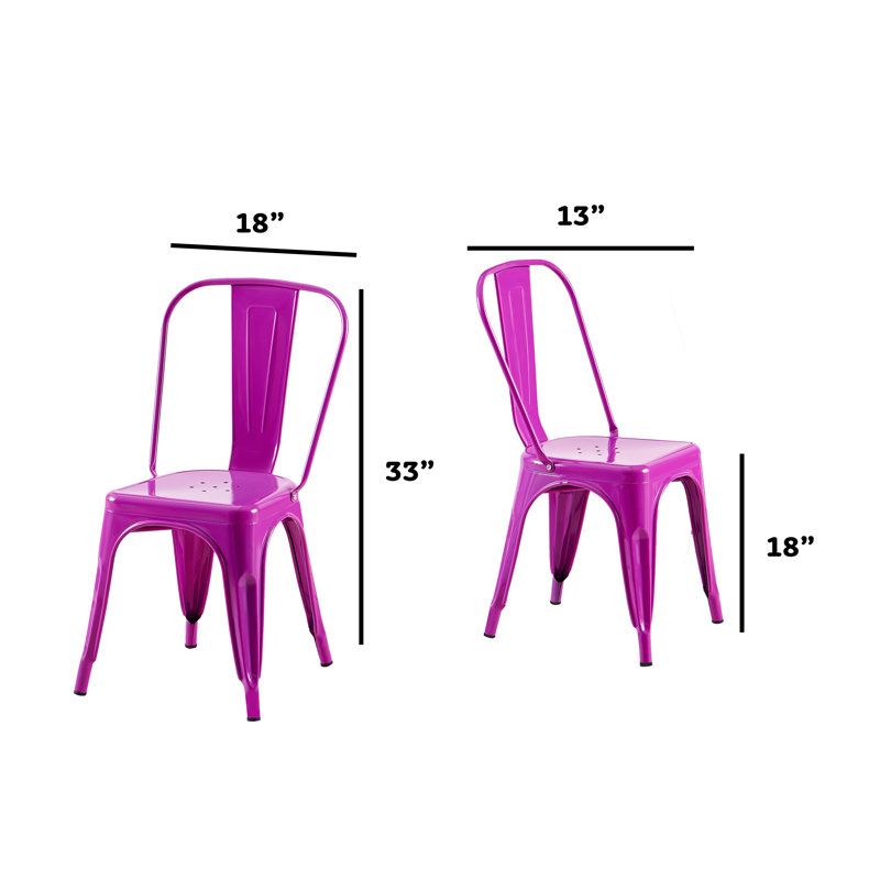 Chaise d'appoint Kalya, 2, Mauve