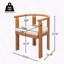 Structure stable de la chaise de salle à manger en bois d'acacia