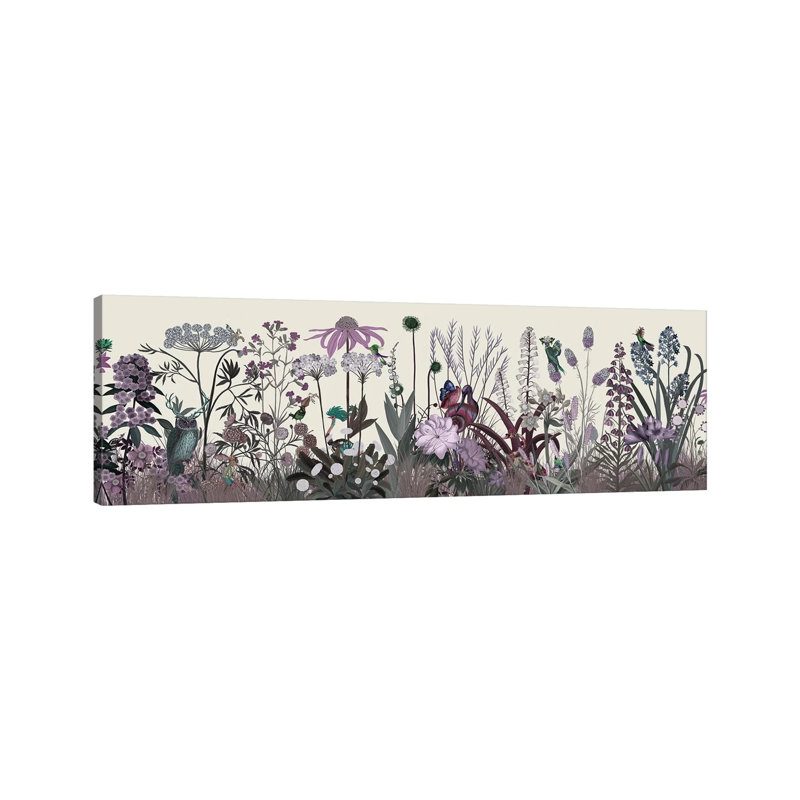 Wildflower Blush by Fab Funky - Wrapped Canvas Panoramic Print, 121.92 cm H x 40.64 cm W x 1.91 cm D