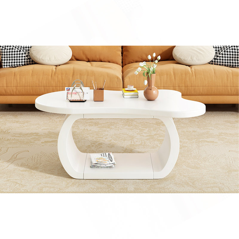 Table basse à plancher, Blanc