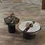 Ensemble de tables basses modernes en pierre micro-cristalline