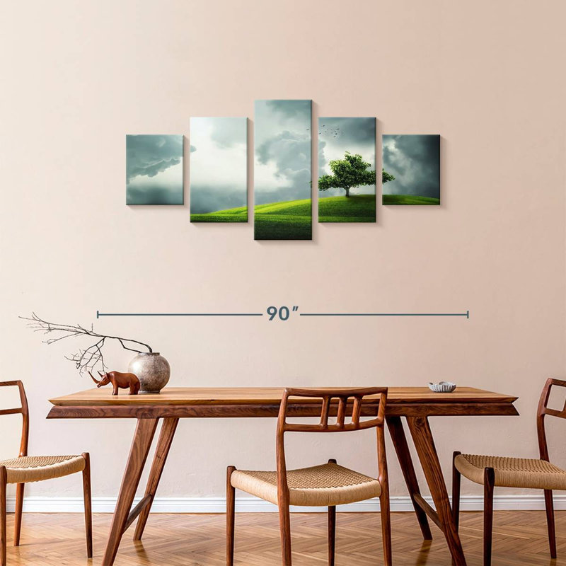 Cloudy Field, 34" H x 74" W
