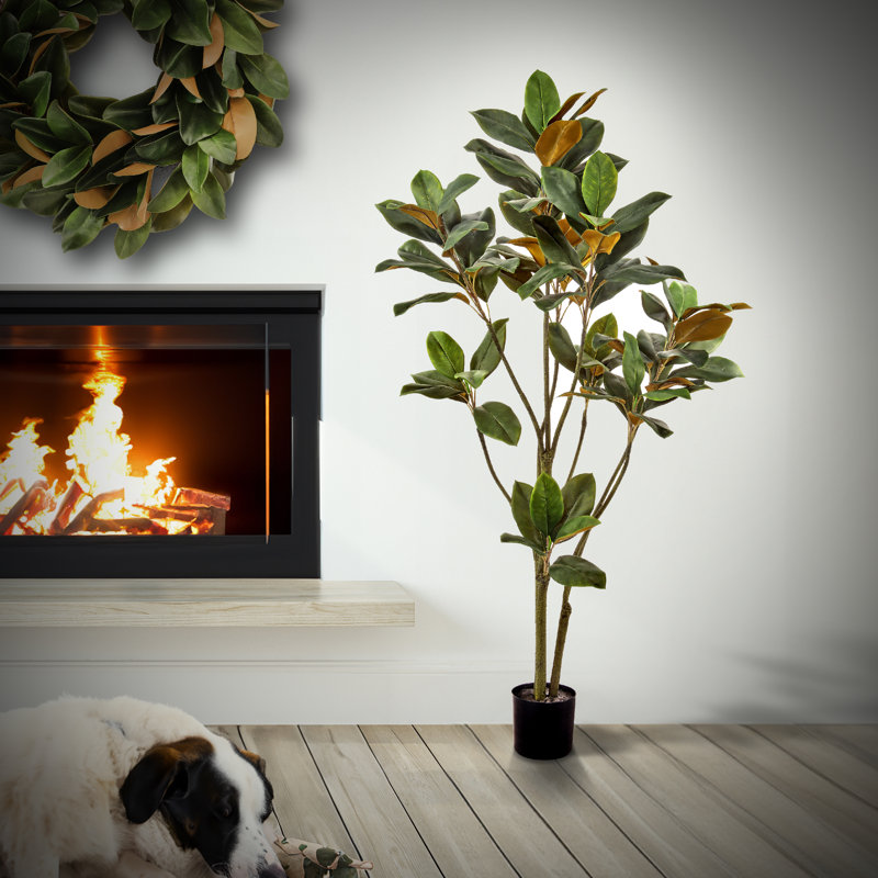 48'' Faux Magnolia Tree in Pot