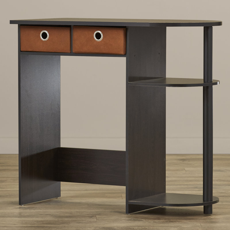 Julia Peninsula Home Laptop Notebook Computer Desk/Table, Espresso