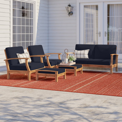 Modway Marina 6 Piece Outdoor Patio Teak Set