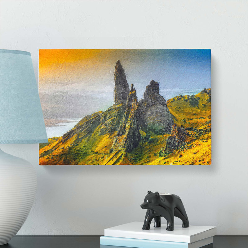 The Old Man Of Storr In The Isle Of Skye Scotland - Wrapped Canvas, 35cm H x 50cm W x 3cm D