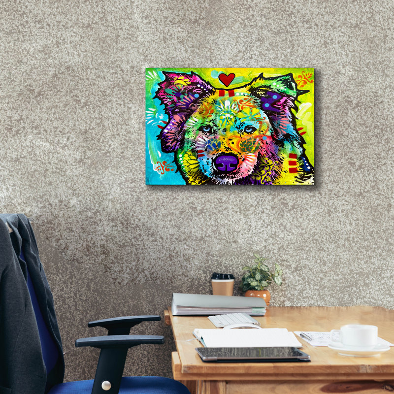 «How Do I Love Thee» par Dean Russo, art mural sur toile, H 20 po x l 24 po x P 0,75 po