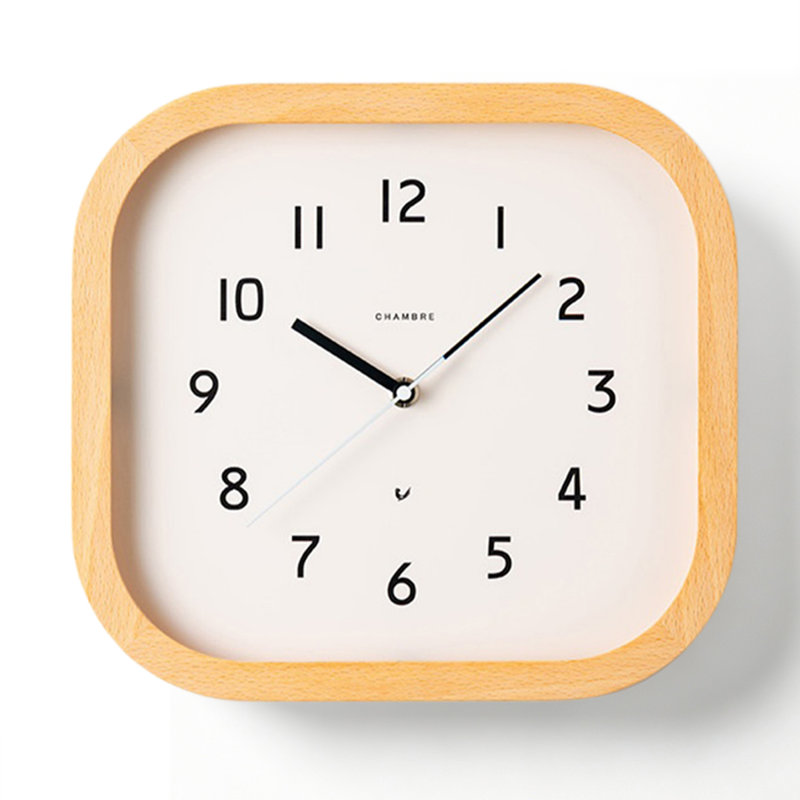 Solid Wood Analogue Wall Clock