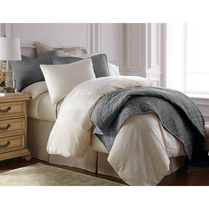 KYLER LINEN SHAM, SADDLE, KING