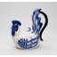 Théière coq en céramique bleue hollandaise - 19 cm de hauteur-1798785272