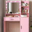 Bureau de coiffeuse avec miroir et lumière-1117095666