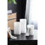 Set Of 3 White LED Candles With Remote Timer, L:D3X6" M:D3X5" S:D3X4"