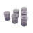 Durable Plastic Storage Box Set (12 Pieces), Grey | 6 x 3.9 x 5.3 inches (800 ml) & 6 x 3.9 x 2.8 inches (400 ml) | 100% BPA Free, Dishwasher Safe, Perfect for Organizing Home & Office Spaces