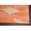 Tapis orange noué à la main de conception unique 5 pi 1 po x 8 pi 1 po New Age