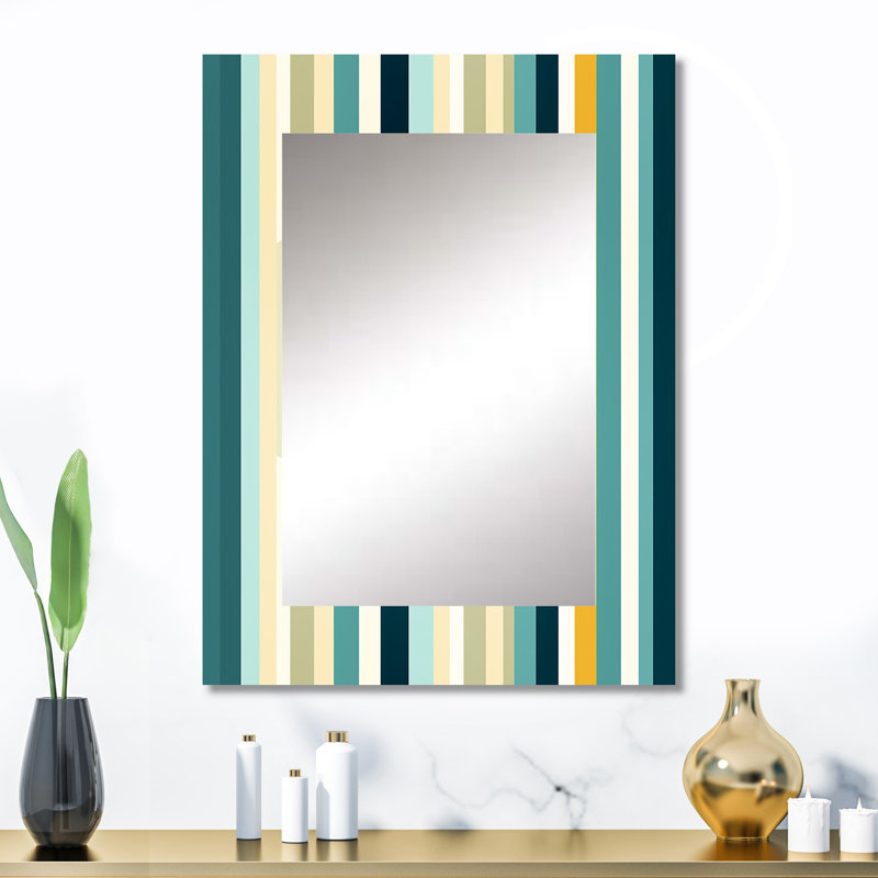 Motif rayé vert et jaune Atenea Jungle, 32 po x 24 po