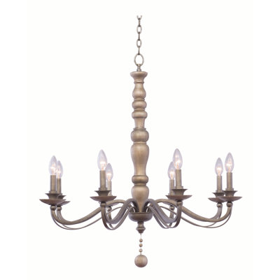Lustre argenté Colune 8 LT Dune Kalco
