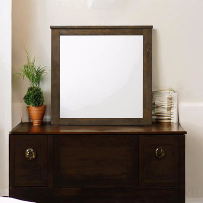 Oak Finish Mirror