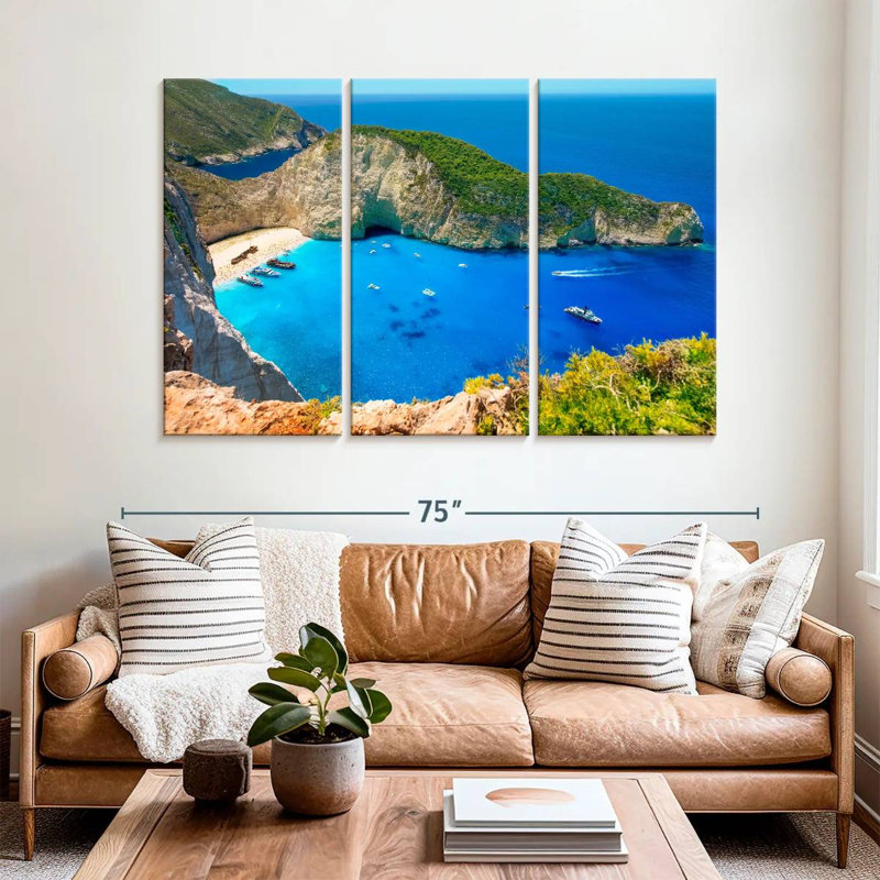 Gillard Navagio Beach Paradise, H 42 po x l 65 po