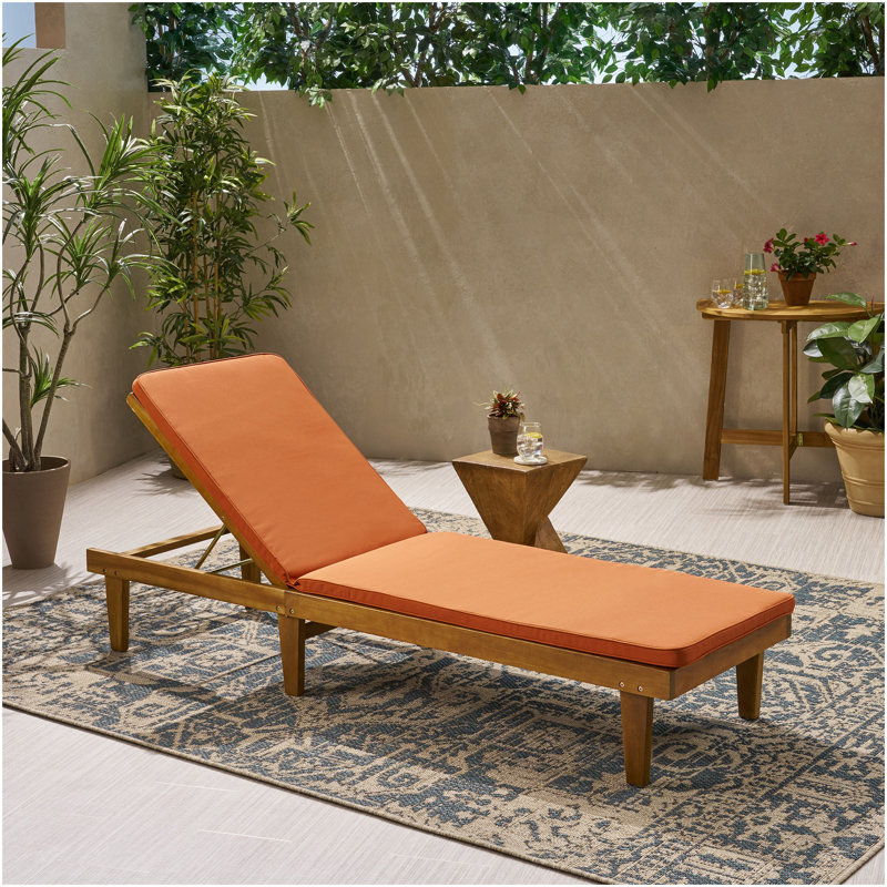 Nadine Chaise Lounge Cushion, Orange