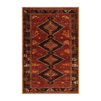 Tapis brun turc lavable à la machine