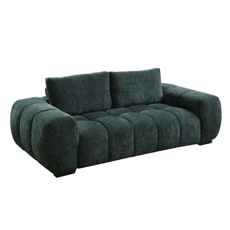 Causeuse en chenille Nunamaker, H 32 po x l 84 po x P 41 po