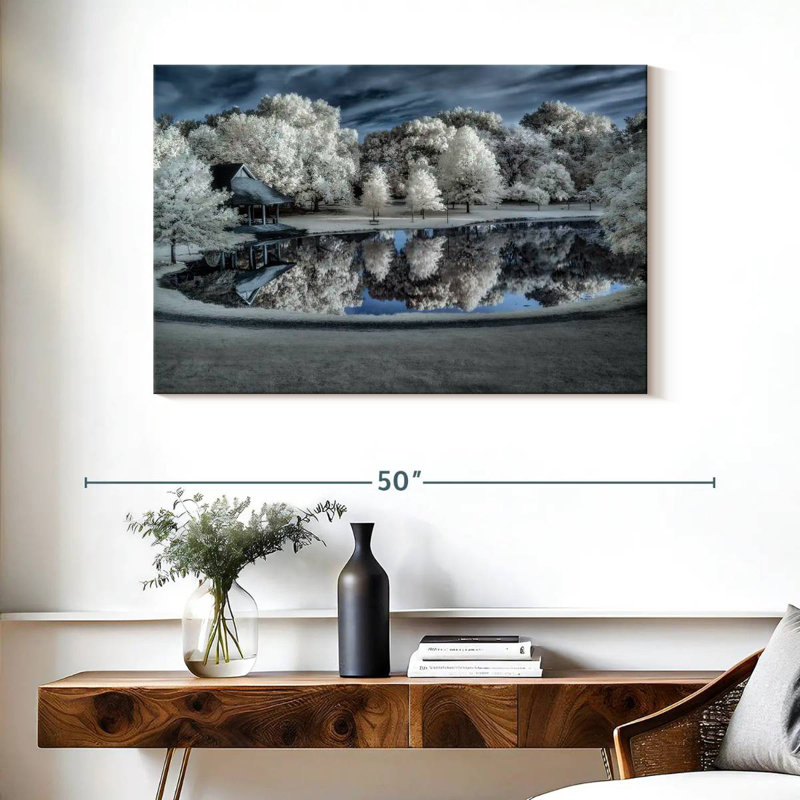 Paysage d'hiver Alvord, H 26 po x l 39 po