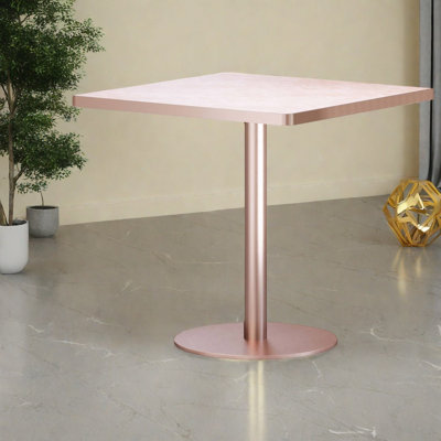 Tables de salle à manger modernes (table seulement, sans chaises, avec plateau et pieds), petite cuisine compacte en rose fritté de 31,5 po
