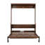 Grand lit escamotable en bois grand format, lit escamotable mural peu encombrant, armoire murale avec vérins à gaz (matelas non inclus)