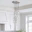 Luminaire suspendu 5 lumières en forme de goutte de verre moderne nickel-2046812449-2039041953-2046812460