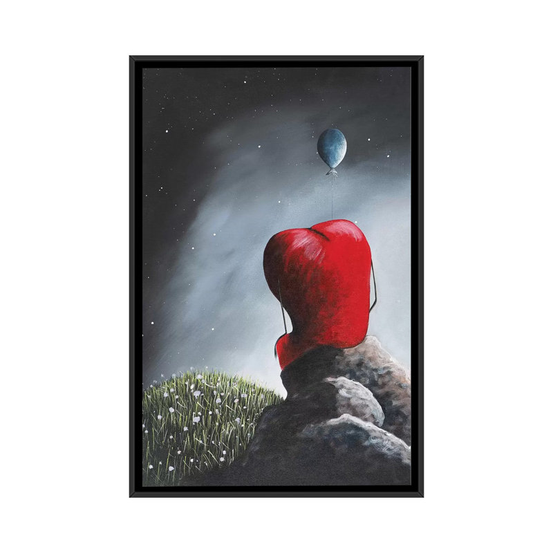 For You My Love by Moonlight Art Parlour - Print on Canvas, Black Framed, 66.04 cm H x 45.72 cm W