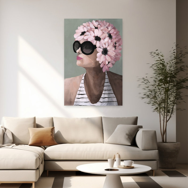 Art contemporain, rétro et moderne, H 60 po x l 40 po