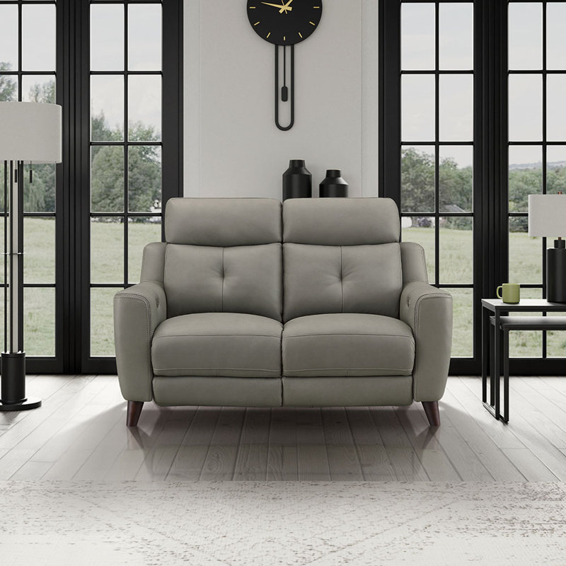 Causeuse inclinable en cuir fleur Chinook