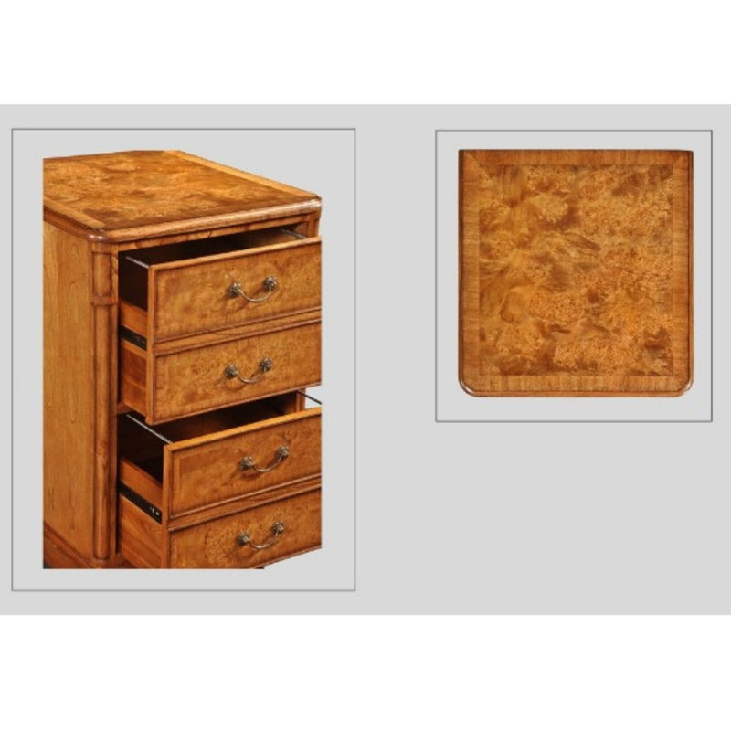 2-Drawer Mobile Vertical Filing Cabinet