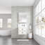 Pharmacie pour salle de bain à porte simple avec miroir, 24 po x l 30 po, H 24 po x H 30 po, bords biseautés, argent
